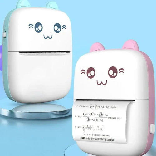 Portable mini Bluetooth WiFi label printer for mobile phones, ideal for notes, photos, and quick printing on the go.