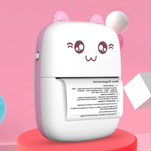 Portable mini Bluetooth WiFi label printer for mobile phones, ideal for photos, notes, and quick printing on the go.