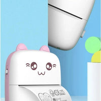 Portable mini Bluetooth WiFi printer for mobile phones, ideal for photo, note, and label printing on the go.