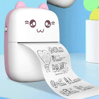 Portable mini Bluetooth WiFi label printer for mobile phones, ideal for printing photos, notes, and error labels on the go.