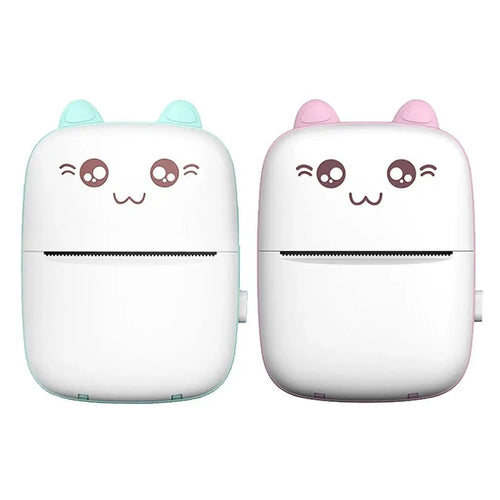 Portable mini Bluetooth WiFi printer for mobile phones, ideal for photos, notes, labels, and quick printing on the go.