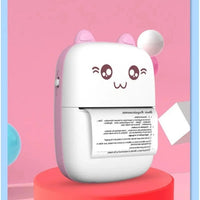 Portable mini Bluetooth WiFi printer for mobile phones, ideal for photos, notes, labels, and quick printing on the go.