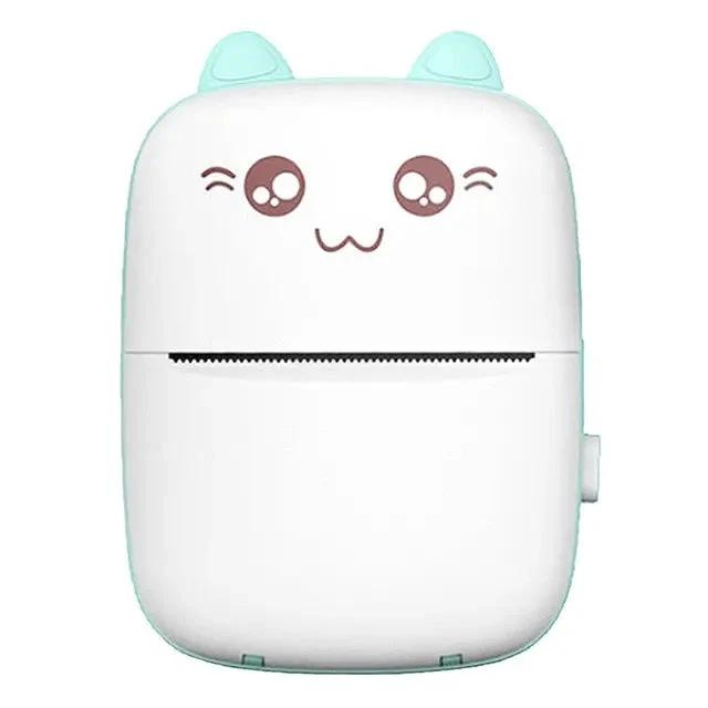 Portable mini Bluetooth WiFi printer for mobile phones, ideal for photos, notes, labels, and pocket printing.