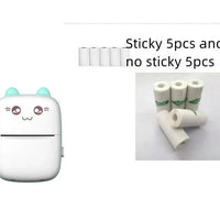 Portable mini Bluetooth WiFi photo printer for mobile phones, ideal for printing notes, labels, and photos on the go.