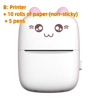 Portable mini Bluetooth WiFi label printer for mobile phones, ideal for photos, notes, and quick printing on the go.