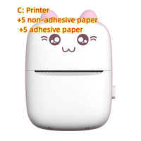 Portable mini Bluetooth WiFi printer for mobile phones, ideal for photo, note, and label printing on the go.