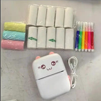Portable mini Bluetooth WiFi label printer for mobile phones, ideal for printing photos, notes, and error labels on the go.