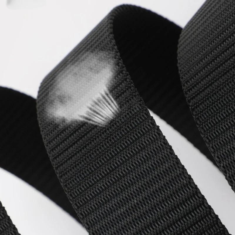 Nylon Military Tactical Men Belt 2 Pack Webbing Canvas Outdoor Web Belt with Plastic Buckle gift for Men - MANDOTOS