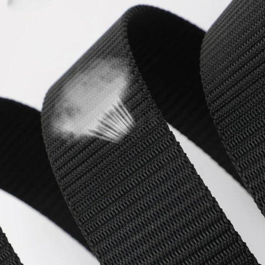 Nylon Military Tactical Men Belt 2 Pack Webbing Canvas Outdoor Web Belt with Plastic Buckle gift for Men - MANDOTOS