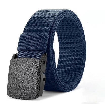 Nylon Military Tactical Men Belt 2 Pack Webbing Canvas Outdoor Web Belt with Plastic Buckle gift for Men - MANDOTOS