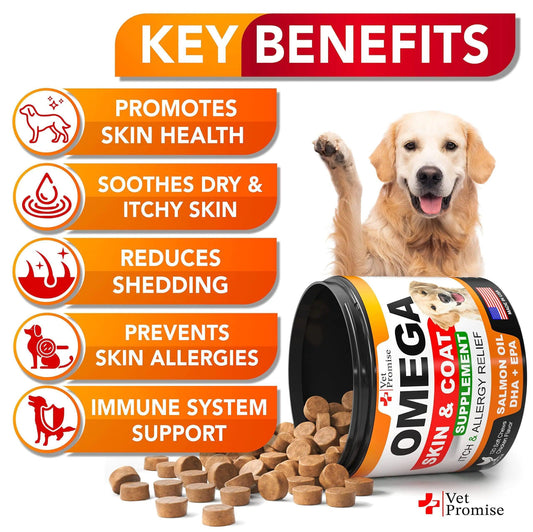 Omega 3 Dog Coat Enhancer Soft Chews 120 Count - MANDOTOS