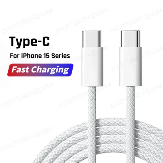 Original PD 60W Fast Charger 6A USB C to Type C Cable For Apple iPhone 15/16 Pro MAX Quick Charging For Samsung S24 Xiaomi Cable - MANDOTOS