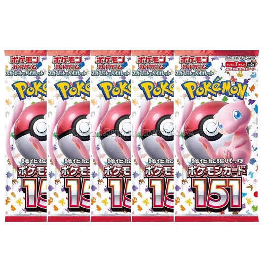 Original Pokemon Card Game PTCG Japanese Edition SV1V SV1A SV2D SV2P SV2A 151 SV3 SV3A Bale Off Single Pack Trading Cards - MANDOTOS