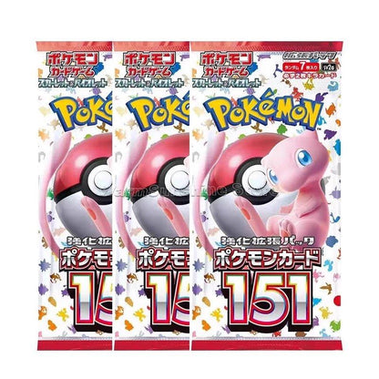 Original Pokemon Card Game PTCG Japanese Edition SV1V SV1A SV2D SV2P SV2A 151 SV3 SV3A Bale Off Single Pack Trading Cards - MANDOTOS