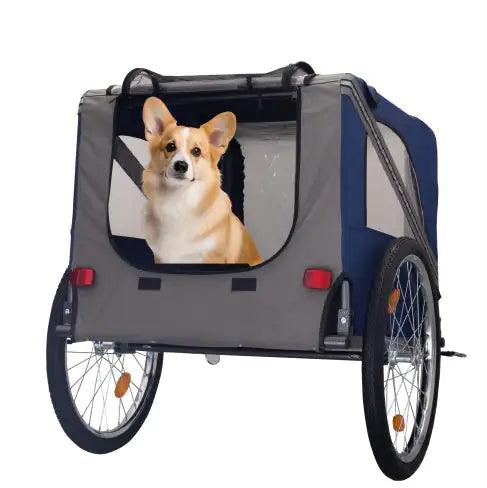 PetSafe Bike Trailer with Airflow Mesh and Reflective Safety - MANDOTOS