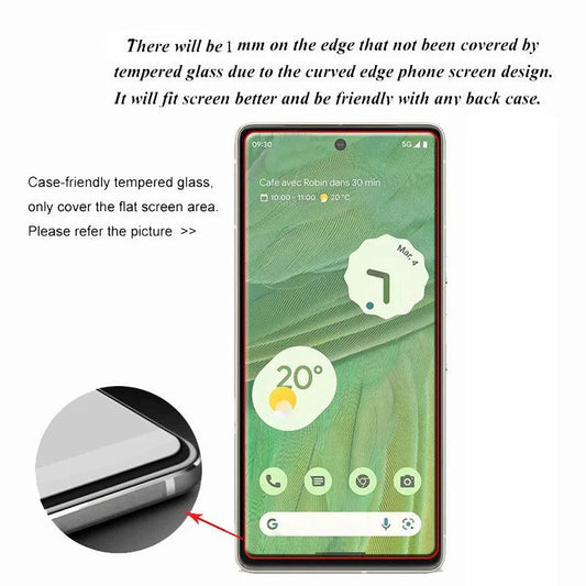 PixelGuard 4-pack tempered glass screen protectors for Google Pixel phones, with 9H impact resistance and clear, durable coverage.