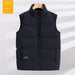 Plus Size Down Vest Stand Collar Waistcoat - MANDOTOS