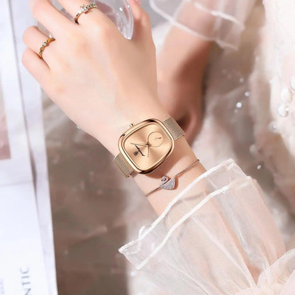 POEDAGAR Luxury Fashion Elegant Ladies Watch Waterproof Watch for Woman Mesh Stainless Steel Quartz Women's Watches Female Reloj - MANDOTOS