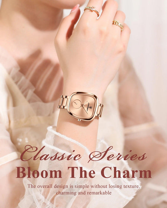 POEDAGAR Luxury Ladies Watch Stainless Steel Waterproof Quartz Watch for Woman High Quality Female Clock Elegant Women's Watches - MANDOTOS