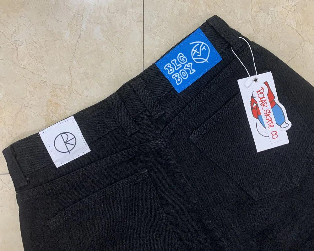 Polar Big Boy Embroidery Jeans Y2K Pants Streetwear Gothic Cartoon Blue Baggy Jeans Retro Punk Rock High Waist Denim Trousers - MANDOTOS