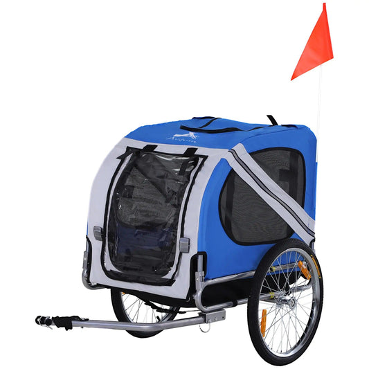 Pooch Pedal Cart - All Terrain Dog Trailer with Mesh Ventilation - MANDOTOS