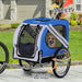 Pooch Pedal Cart - All Terrain Dog Trailer with Mesh Ventilation - MANDOTOS