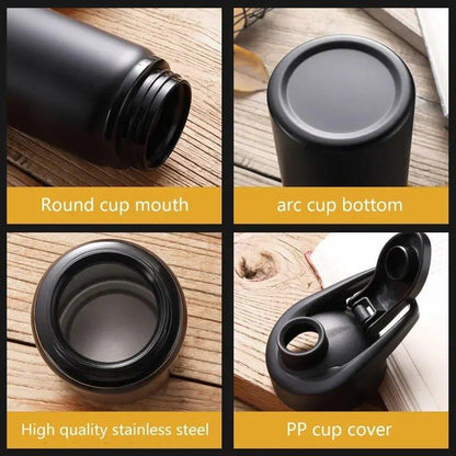 Portable Water Bottle Bicycle Riding Drinking Water Bottle Outdoor Sport Travel Mug Metal Stainless Steel Bottle - MANDOTOS