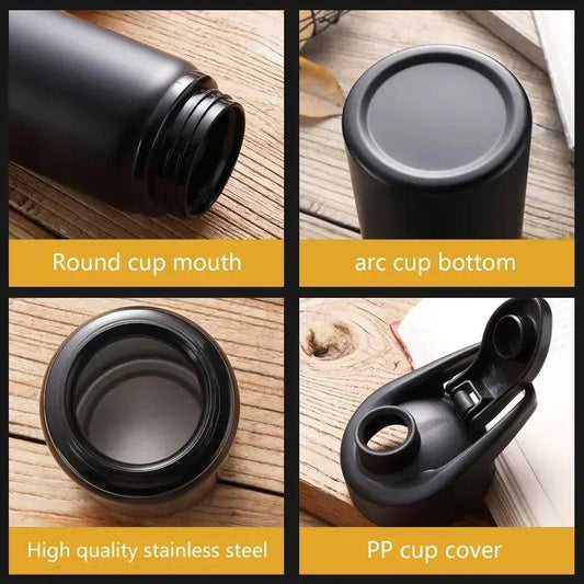 Portable Water Bottle Bicycle Riding Drinking Water Bottle Outdoor Sport Travel Mug Metal Stainless Steel Bottle - MANDOTOS