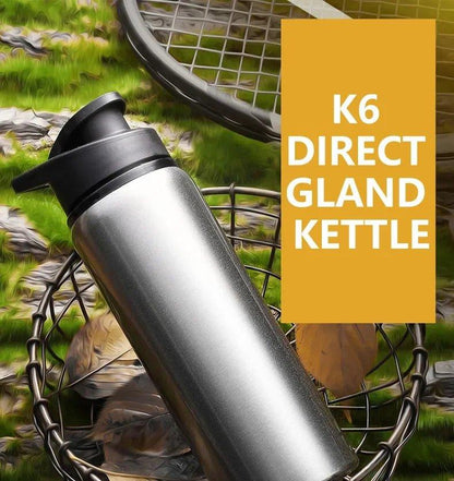 Portable Water Bottle Bicycle Riding Drinking Water Bottle Outdoor Sport Travel Mug Metal Stainless Steel Bottle - MANDOTOS