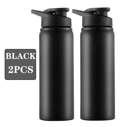Portable Water Bottle Bicycle Riding Drinking Water Bottle Outdoor Sport Travel Mug Metal Stainless Steel Bottle - MANDOTOS