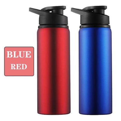 Portable Water Bottle Bicycle Riding Drinking Water Bottle Outdoor Sport Travel Mug Metal Stainless Steel Bottle - MANDOTOS