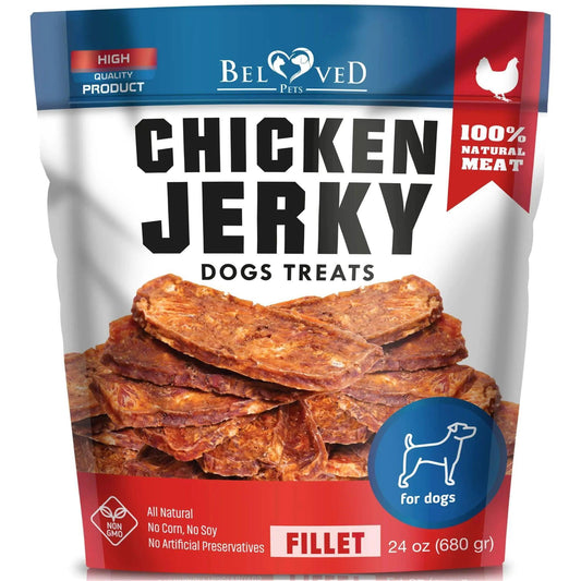 Premium Chicken Jerky Dog Snacks 1.5lb - MANDOTOS