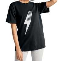 Classic Spark Black Tee - Custom Made Comfort Colors - 100% Ringspun Cotton - Retro Basic Style - MANDOTOST-Shirt