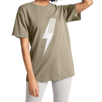 Black Retro Spark Tee - Custom Comfort Colors - Adult Sizes - Ships in 3-5 Days - MANDOTOST-Shirt