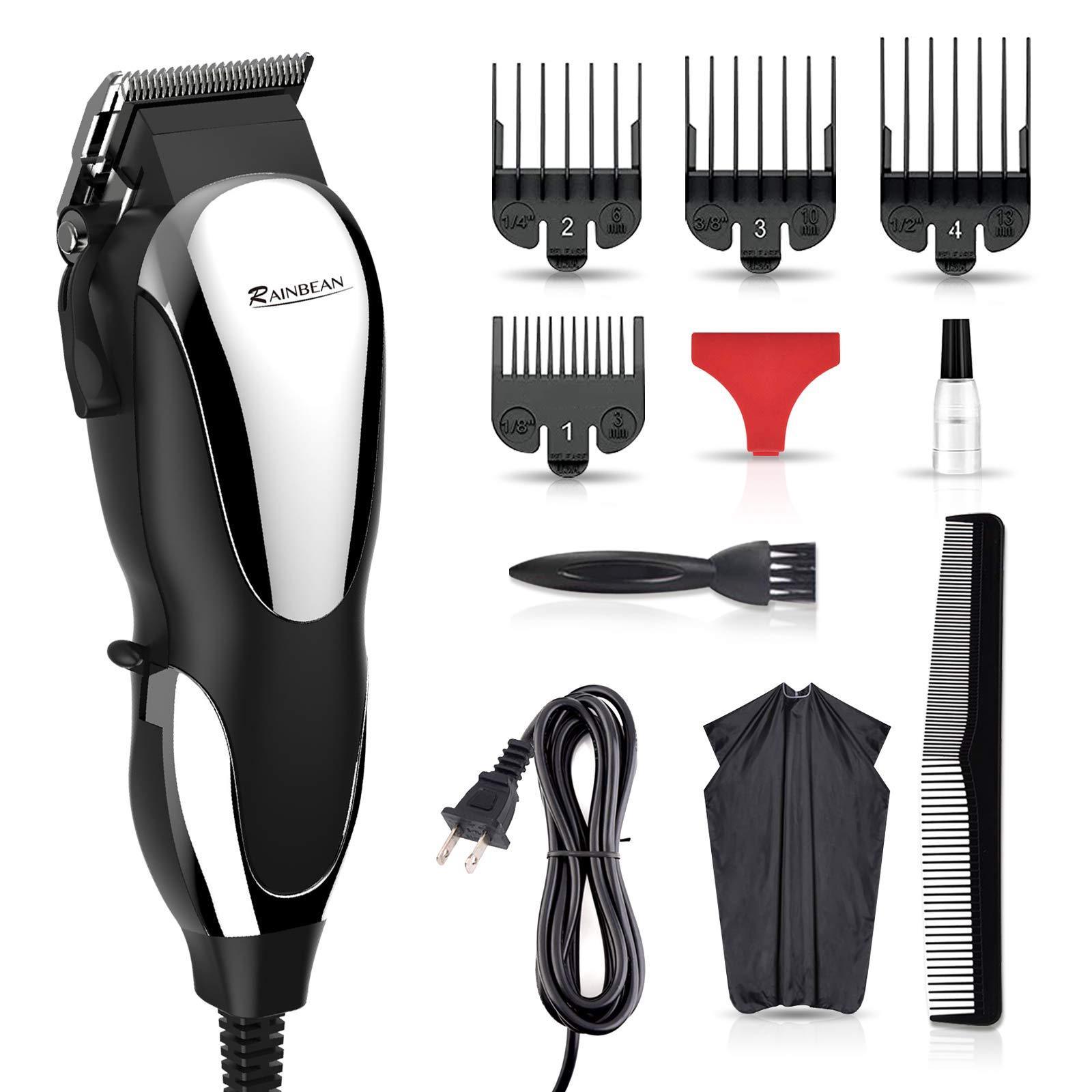 Professional Hair Clippers, Corded Hair Clippers for Men Kids, Strong Motor baber Salon Complete Hair and Beard, Clipping and Trimming Kit,Amazon Platform Banned - MANDOTOS