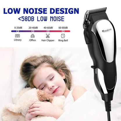 Professional Hair Clippers, Corded Hair Clippers for Men Kids, Strong Motor baber Salon Complete Hair and Beard, Clipping and Trimming Kit,Amazon Platform Banned - MANDOTOS