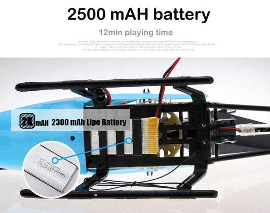 Rc Helicopter With Remote Control Extra Durable Big Plane Toy For Kids Drone Model Outdoor 3.5CH 80cm Aircraft Large Helicoptero - MANDOTOS