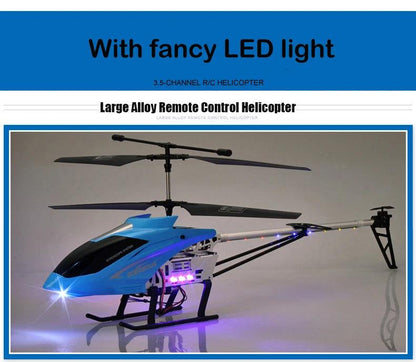 Rc Helicopter With Remote Control Extra Durable Big Plane Toy For Kids Drone Model Outdoor 3.5CH 80cm Aircraft Large Helicoptero - MANDOTOS