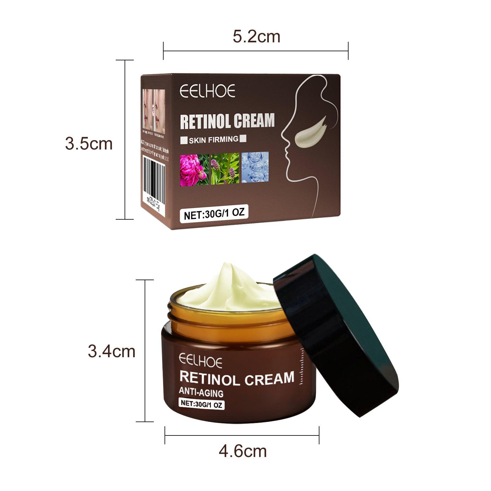 Retinol Anti Aging Wrinkle Removal Skin Firming Cream, EELHOE Retinol Cream Anti-Aging With Hyaluronic Acid And Vitamin - MANDOTOS