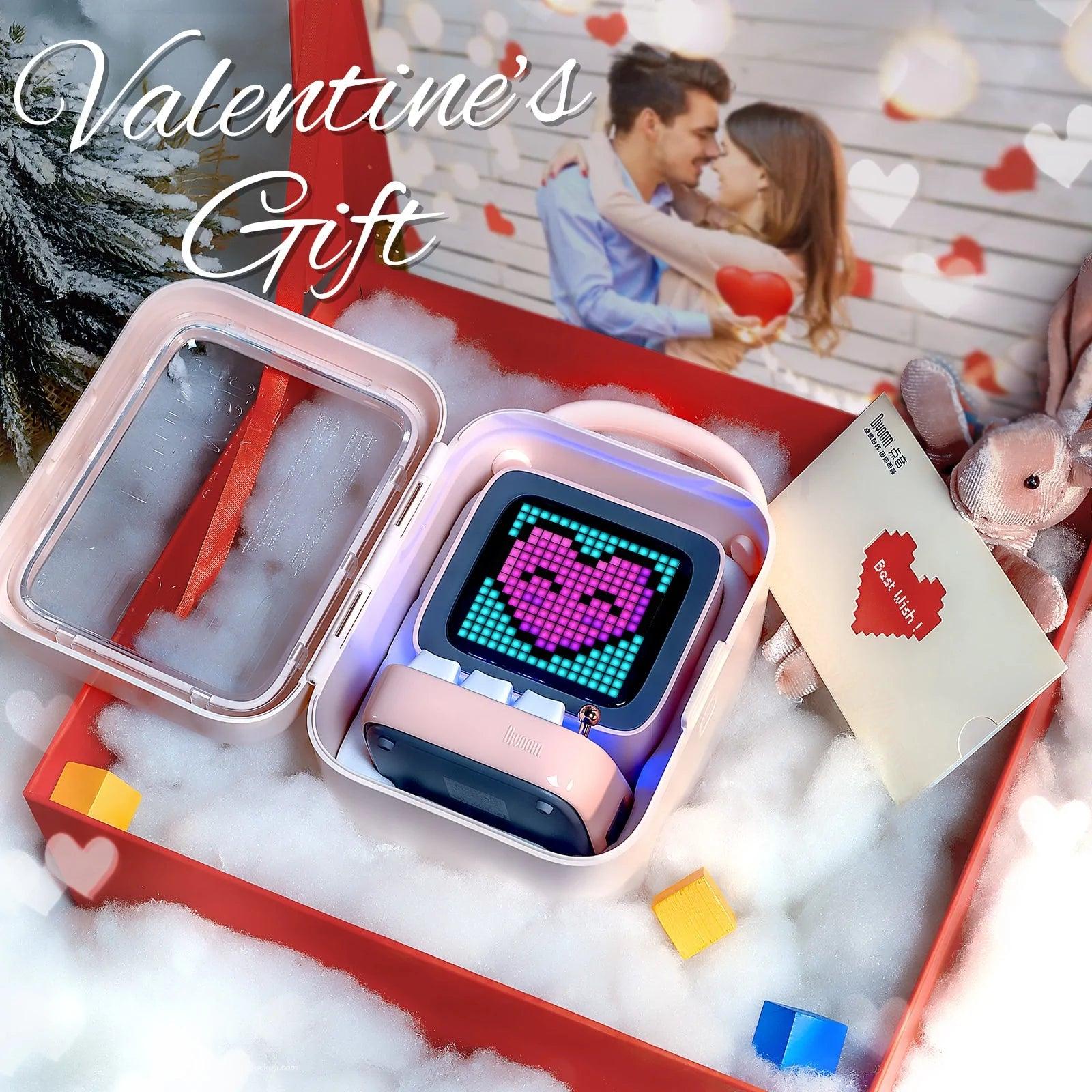 Retro Pixel Art Bluetooth Speaker and Alarm Clock - MANDOTOS