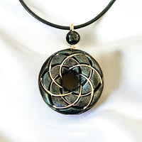 Torus Pendant-Shungite orgonite Rodin coil necklace