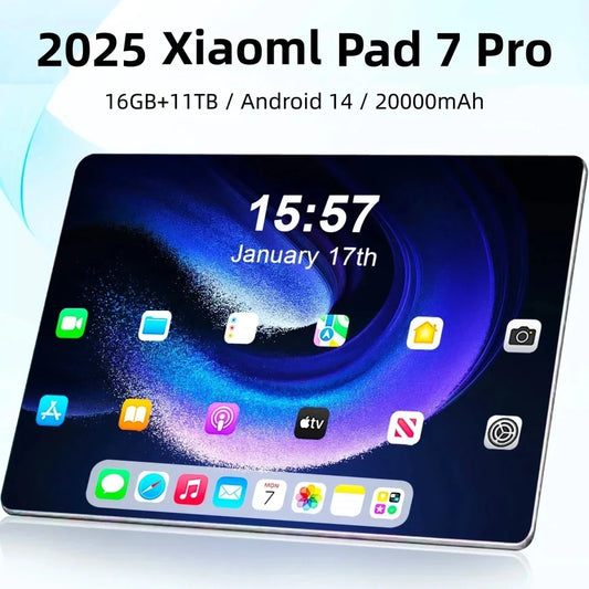 Xiaomi Pad 7 Pro 11-inch 4K HD Android tablet with 5G WiFi, original 2025 global version, Google Play, and PC functionality.