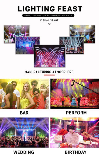 SHEHDS HOT LED Flat Par 7X18W/7X12W RGBWA+UV/RGBW Light Family Birthday Party Theater Wedding Christmas Lights - MANDOTOS