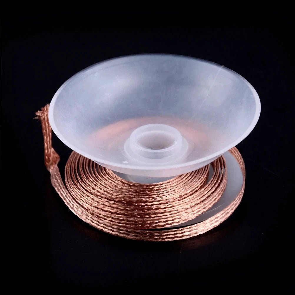 Copper desoldering braid from Shenzhen Lefavor Tool's Store, 1.5m length, used for PCB repair and solder removal.