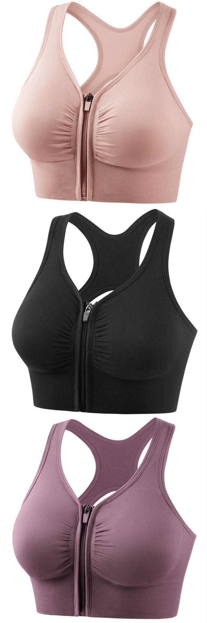 Shockproof Push Up Plus Size Running Yoga Fitness Sports Bra - MANDOTOS