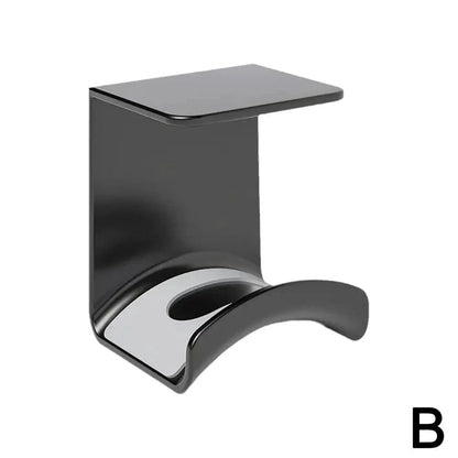 Universal headphone stand by Shop1102928923, adhesive plastic wall mount hanger for gaming earphones and headset organization