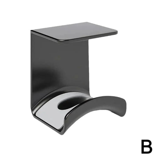 Universal headphone stand by Shop1102928923, adhesive plastic wall mount hanger for gaming earphones and headset organization