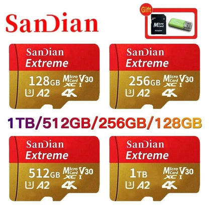 High-speed Shop1103660072 512GB micro SD card with large capacity, suitable for PC, phone, camera, and Mac devices.