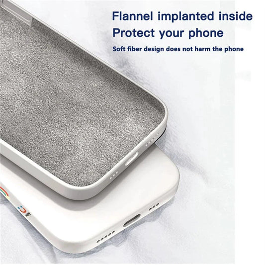 Luxury silicone case for Samsung Galaxy S24/S20/S21/S22/S23 and Note 10/20, featuring sleek design and liquid protection.