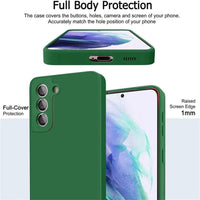 Luxury silicone case for Samsung Galaxy S24/S20/S21/S22/S23/Note 10/20, showcasing sleek design and liquid protection.